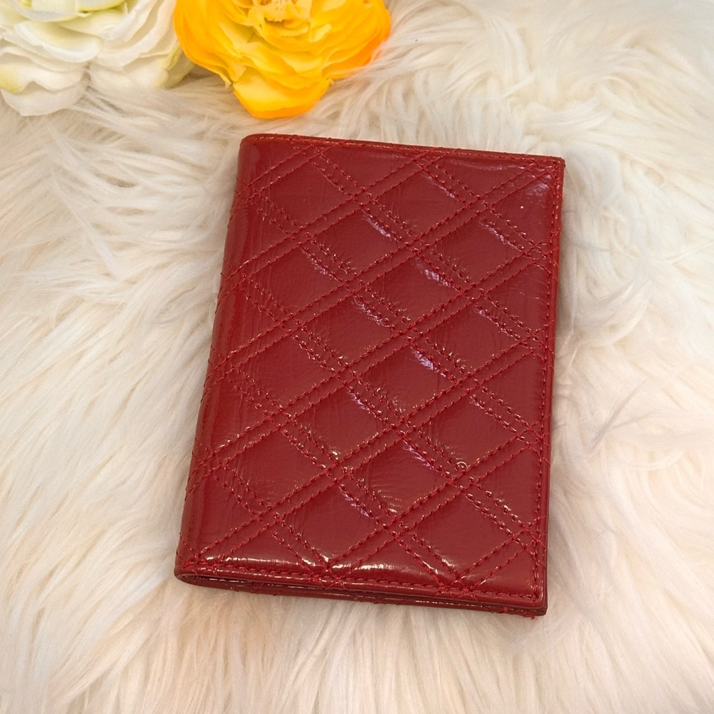 Quilted Passport Cover In Deep Red NEW!